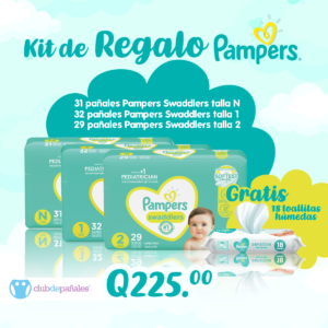 Pampers Pañales Swaddlers, talla 2, 32 unidades